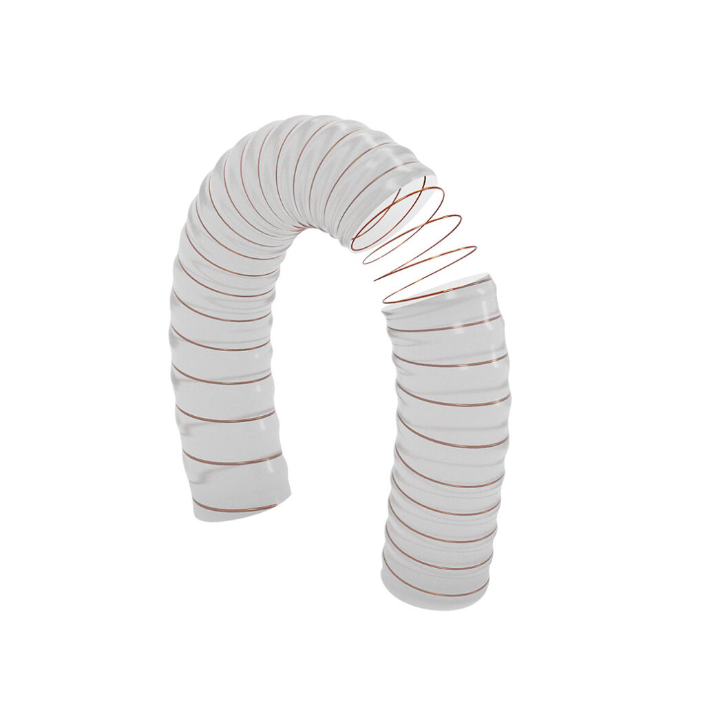 Tubo Flessibile Poliuretano Con Spirale Acciaio Ramato | Ø Interno 120 Mm | Lunghezza 10 Metri - Foto 10