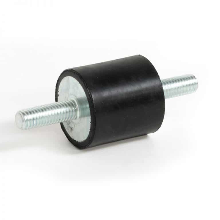 AERZETIX - Set Di 2 Pezzi - Piedini Gambe Tondi Antivibranti Isolanti - Filettatura M8 - 40mm H - Foto 14
