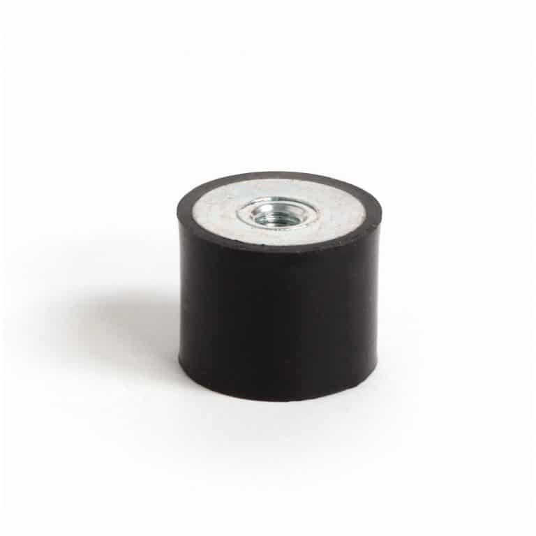 AERZETIX - Set Di 2 Pezzi - Piedini Gambe Tondi Antivibranti Isolanti - Filettatura M8 - 40mm H - Foto 7